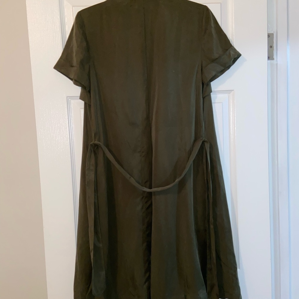 BCBG army green short sleeve jacket. With tags!
